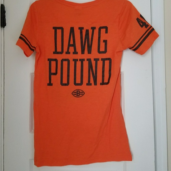 PINK Victoria's Secret Tops - VS Pink Cleveland Browns NFL Orange T-Shirt